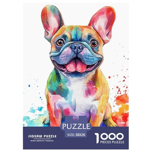 Französischer Bullhund 1000 Teile Puzzles Puzzlespiele Klassisches Lernspiel Für Erwachsene Tolle Geschenkidee 38x26cm/1000pcs Französischer Bullhund 1000 Teile Puzzles Puzzlespiele Klassisches Lernspiel Für Erwachsene Tolle Geschenkidee 38x26cm/1000pcs von ZXOAWQX