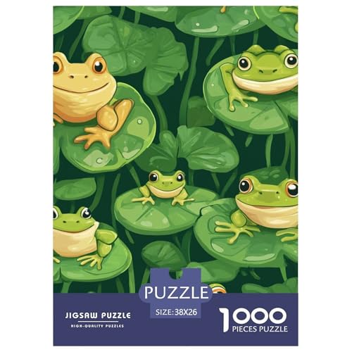 Frosch 1000 Teile Puzzles Puzzlespiele EIN Herausforderndes Für Erwachsene Und Kinder Ab 12 Jahren Tolle Geschenkidee 38x26cm/1000pcs Frosch 1000 Teile Puzzles Puzzlespiele EIN Herausforderndes Für Erwachsene Und Kinder Ab 12 Jahren Tolle Geschenkidee 38x26cm/1000pcs von ZXOAWQX