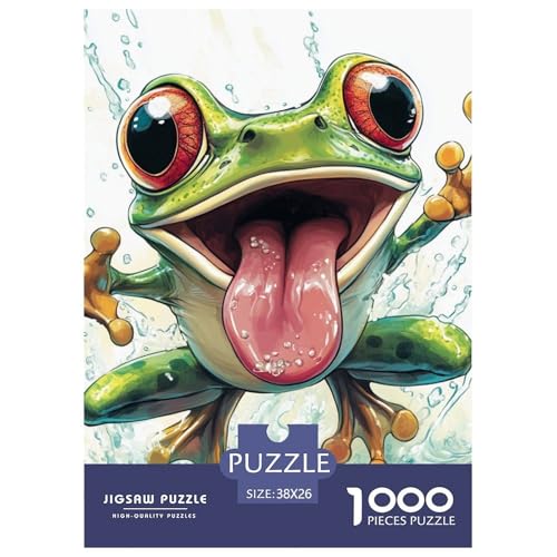 Frosch 1000 Teile Puzzles Puzzlespiele Lernspiel Herausforderung Spielzeug Für Erwachsene Tolle Geschenkidee 38x26cm/1000pcs Frosch 1000 Teile Puzzles Puzzlespiele Lernspiel Herausforderung Spielzeug Für Erwachsene Tolle Geschenkidee 38x26cm/1000pcs von ZXOAWQX