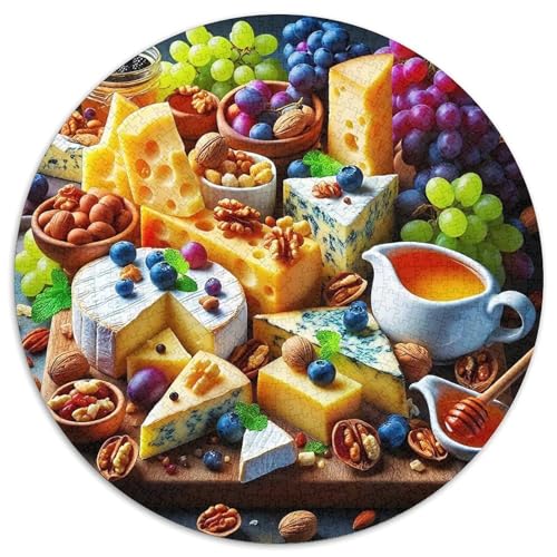 Früchte 1000 Teile Rundes Puzzle Stressabbau Geschenk Unmögliches Spiel Für Erwachsene Und Kinder 1000pcs (67.5x67.5cm) von ZXOAWQX