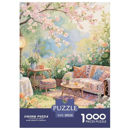 Frühling 1000 Teile Puzzles Landschaft Puzzlespiele Klassisches Lernspiel Für Die Ganze Familie Tolle Geschenkidee 38x26cm/1000pcs von ZXOAWQX