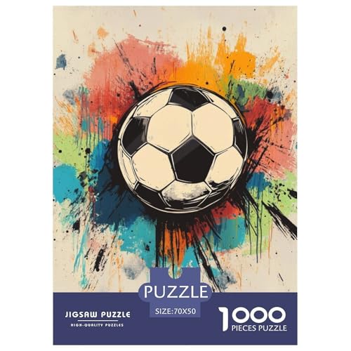Fußball 1000 Teile Puzzles Classic Unmögliche Herausforderung Für Die Ganze Familie Tolle Geschenkidee 70x50cm/1000pcs von ZXOAWQX