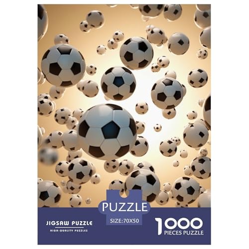 Fußball 1000 Teile Puzzles Clevere Klassisches Lernspiel Für Erwachsene Und Kinder Ab 12 Jahren Tolle Geschenkidee 70x50cm/1000pcs von ZXOAWQX