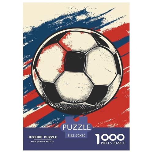 Fußball 1000 Teile Puzzles Clevere Klassisches Lernspiel Für Erwachsene Und Kinder Ab 12 Jahren Tolle Geschenkidee 70x50cm/1000pcs von ZXOAWQX