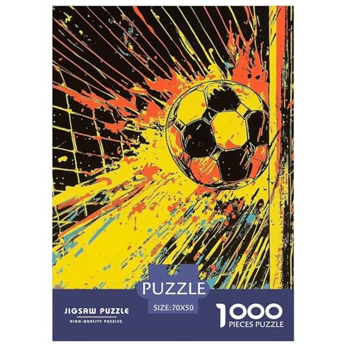 Fußball 1000 Teile Puzzles Clevere Kreative Unterhaltung Für Die Ganze Familie Tolle Geschenkidee 70x50cm/1000pcs von ZXOAWQX