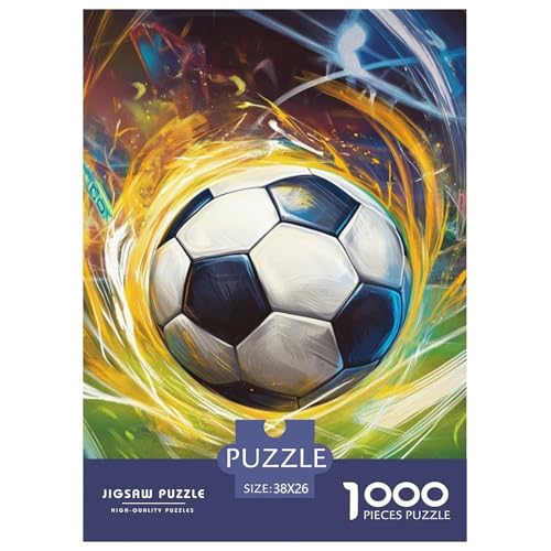 Fußball 1000 Teile Puzzles DekoRatteion Klassisches Lernspiel Für Erwachsene Tolle Geschenkidee 38x26cm/1000pcs von ZXOAWQX
