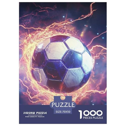 Fußball 1000 Teile Puzzles DekoRatteion Klassisches Lernspiel Für Erwachsene Und Kinder Ab 12 Jahren Tolle Geschenkidee 70x50cm/1000pcs von ZXOAWQX