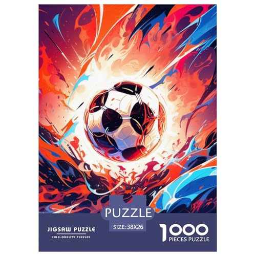 Fußball 1000 Teile Puzzles Puzzlespiele EIN Herausforderndes Für Erwachsene Und Kinder Ab 12 Jahren Tolle Geschenkidee 38x26cm/1000pcs Fußball 1000 Teile Puzzles Puzzlespiele EIN Herausforderndes Für Erwachsene Und Kinder Ab 12 Jahren Tolle Geschenkidee 38x26cm/1000pcs von ZXOAWQX