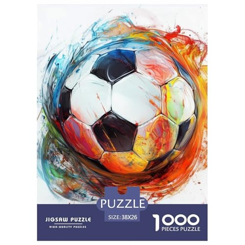 Fußball 1000 Teile Puzzles Puzzlespiele EIN Herausforderndes Für Erwachsene Und Kinder Ab 12 Jahren Tolle Geschenkidee 38x26cm/1000pcs Fußball 1000 Teile Puzzles Puzzlespiele EIN Herausforderndes Für Erwachsene Und Kinder Ab 12 Jahren Tolle Geschenkidee 38x26cm/1000pcs von ZXOAWQX