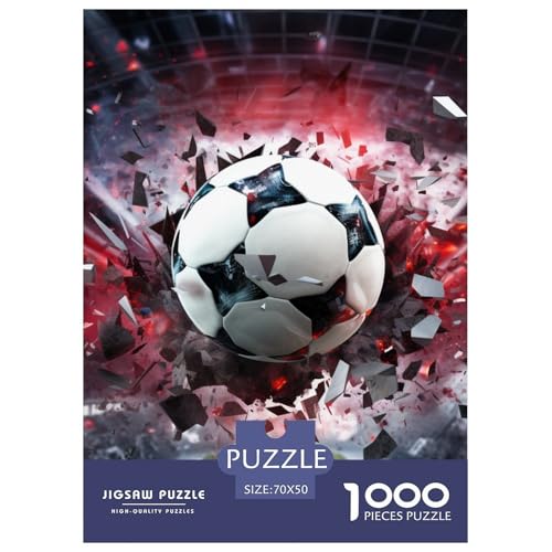 Fußball - Sports 1000 Teile Puzzles Puzzlespiele Klassisches Lernspiel Für Die Ganze Familie Tolle Geschenkidee 70x50cm/1000pcs von ZXOAWQX