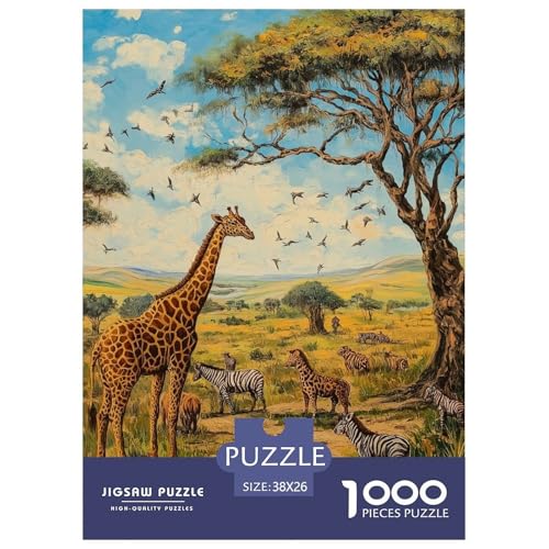 Giraffe 1000 Teile Puzzles Dekoration EIN Herausforderndes Für Erwachsene Und Kinder Ab 12 Jahren Tolle Geschenkidee 38x26cm/1000pcs Giraffe 1000 Teile Puzzles Dekoration EIN Herausforderndes Für Erwachsene Und Kinder Ab 12 Jahren Tolle Geschenkidee 38x26cm/1000pcs von ZXOAWQX