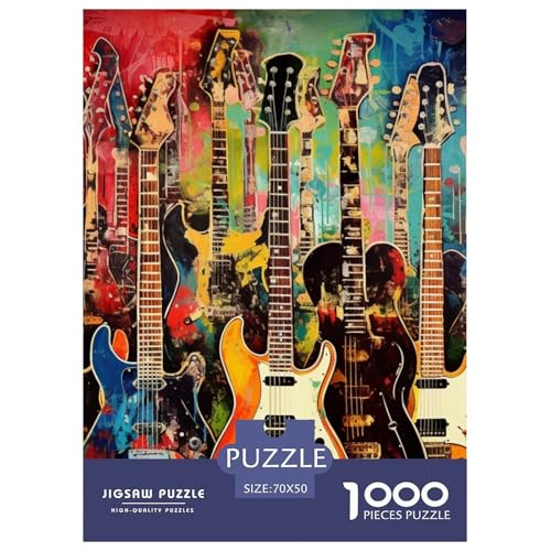 Gitarre 1000 Teile Puzzles Puzzlespiele Lernspiel Herausforderung Spielzeug Für Die Ganze Familie Tolle Geschenkidee 70x50cm/1000pcs Gitarre 1000 Teile Puzzles Puzzlespiele Lernspiel Herausforderung Spielzeug Für Die Ganze Familie Tolle Geschenkidee 70x50cm/1000pcs von ZXOAWQX