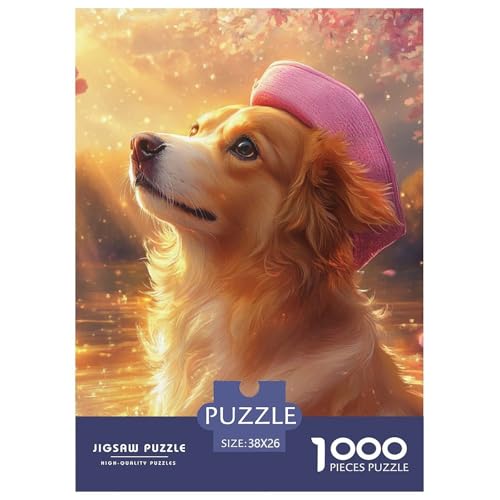 Goldener Retriever 1000 Teile Puzzles Clevere Klassisches Lernspiel Für Erwachsene Und Kinder Ab 12 Jahren Tolle Geschenkidee 38x26cm/1000pcs Goldener Retriever 1000 Teile Puzzles Clevere Klassisches Lernspiel Für Erwachsene Und Kinder Ab 12 Jahren Tolle Geschenkidee 38x26cm/1000pcs von ZXOAWQX