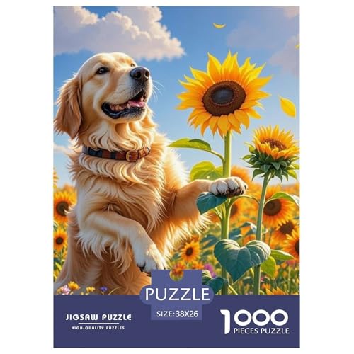 Goldener Retriever 1000 Teile Puzzles Hund Puzzlespiele EIN Herausforderndes Für Die Ganze Familie Tolle Geschenkidee 38x26cm/1000pcs Goldener Retriever 1000 Teile Puzzles Hund Puzzlespiele EIN Herausforderndes Für Die Ganze Familie Tolle Geschenkidee 38x26cm/1000pcs von ZXOAWQX