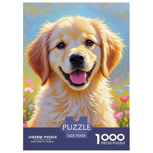 Goldener Retriever 1000 Teile Puzzles Süß Pets Clevere EIN Herausforderndes Für Die Ganze Familie Tolle Geschenkidee 70x50cm/1000pcs Goldener Retriever 1000 Teile Puzzles Süß Pets Clevere EIN Herausforderndes Für Die Ganze Familie Tolle Geschenkidee 70x50cm/1000pcs von ZXOAWQX