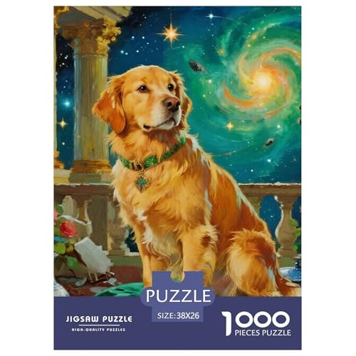 Goldener Retriever 1000 Teile Puzzles niedlich Haustierhund Clevere Klassisches Lernspiel Für Die Ganze Familie Tolle Geschenkidee 38x26cm/1000pcs Goldener Retriever 1000 Teile Puzzles niedlich Haustierhund Clevere Klassisches Lernspiel Für Die Ganze Familie Tolle Geschenkidee 38x26cm/1000pcs von ZXOAWQX