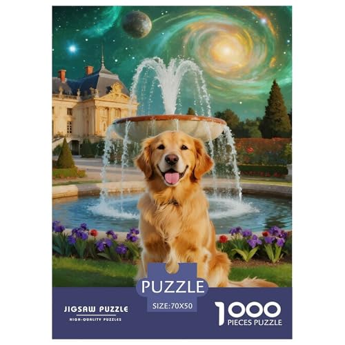 Goldener Retriever 1000 Teile Puzzles niedlich Haustierhund Clevere Lernspiel Herausforderung Spielzeug Für Die Ganze Familie Tolle Geschenkidee 70x50cm/1000pcs Goldener Retriever 1000 Teile Puzzles niedlich Haustierhund Clevere Lernspiel Herausforderung Spielzeug Für Die Ganze Familie Tolle Geschenkidee 70x50cm/1000pcs von ZXOAWQX