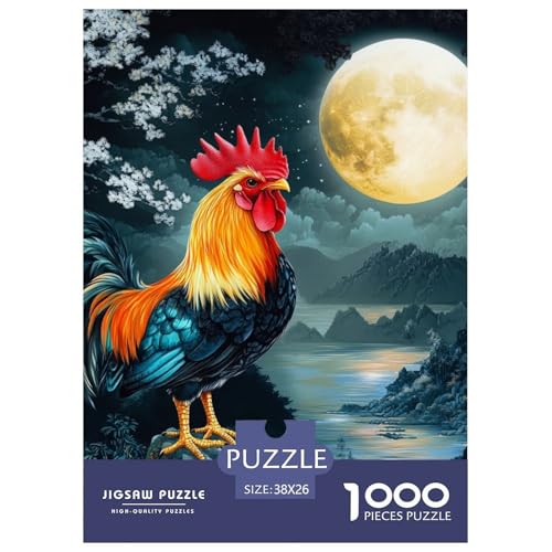 Hahn 1000 Teile Puzzles Clevere EIN Herausforderndes Für Erwachsene Und Kinder Ab 12 Jahren Tolle Geschenkidee 38x26cm/1000pcs Hahn 1000 Teile Puzzles Clevere EIN Herausforderndes Für Erwachsene Und Kinder Ab 12 Jahren Tolle Geschenkidee 38x26cm/1000pcs von ZXOAWQX