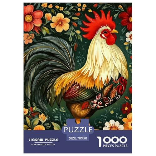 Hahn 1000 Teile Puzzles Dekoration Lernspiel Herausforderung Spielzeug Für Erwachsene Und Kinder Ab 12 Jahren Tolle Geschenkidee 70x50cm/1000pcs Hahn 1000 Teile Puzzles Dekoration Lernspiel Herausforderung Spielzeug Für Erwachsene Und Kinder Ab 12 Jahren Tolle Geschenkidee 70x50cm/1000pcs von ZXOAWQX