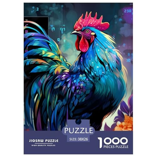 Hahns 1000 Teile Puzzles Clevere EIN Herausforderndes Für Erwachsene Und Kinder Ab 12 Jahren Tolle Geschenkidee 38x26cm/1000pcs Hahns 1000 Teile Puzzles Clevere EIN Herausforderndes Für Erwachsene Und Kinder Ab 12 Jahren Tolle Geschenkidee 38x26cm/1000pcs von ZXOAWQX
