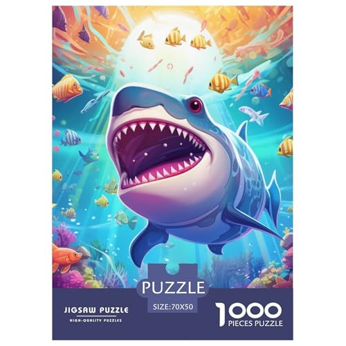 Hai 1000 Teile Puzzles Clevere Lernspiel Herausforderung Spielzeug Für Erwachsene Und Kinder Ab 12 Jahren Tolle Geschenkidee 70x50cm/1000pcs Hai 1000 Teile Puzzles Clevere Lernspiel Herausforderung Spielzeug Für Erwachsene Und Kinder Ab 12 Jahren Tolle Geschenkidee 70x50cm/1000pcs von ZXOAWQX