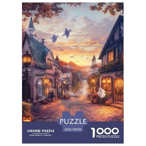 Halloween Dorf 1000 Teile Puzzles Clevere Unmögliche Herausforderung Für Erwachsene Tolle Geschenkidee 70x50cm/1000pcs Halloween Dorf 1000 Teile Puzzles Clevere Unmögliche Herausforderung Für Erwachsene Tolle Geschenkidee 70x50cm/1000pcs von ZXOAWQX