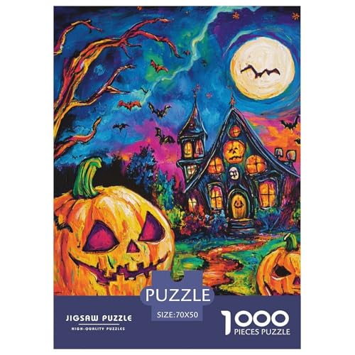 Halloween Dorf 1000 Teile Puzzles Puzzlespiele Unmögliche Herausforderung Für Erwachsene Und Kinder Ab 12 Jahren Tolle Geschenkidee 70x50cm/1000pcs Halloween Dorf 1000 Teile Puzzles Puzzlespiele Unmögliche Herausforderung Für Erwachsene Und Kinder Ab 12 Jahren Tolle Geschenkidee 70x50cm/1000pcs von ZXOAWQX