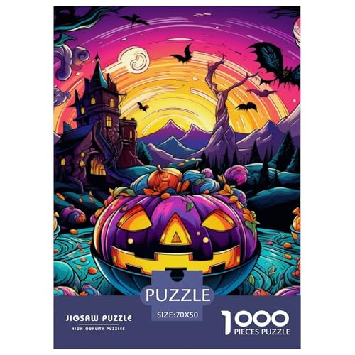 Halloween Kürbis 1000 Teile Puzzles DekoRatteion EIN Herausforderndes Für Erwachsene Und Kinder Ab 12 Jahren Tolle Geschenkidee 70x50cm/1000pcs Halloween Kürbis 1000 Teile Puzzles DekoRatteion EIN Herausforderndes Für Erwachsene Und Kinder Ab 12 Jahren Tolle Geschenkidee 70x50cm/1000pcs von ZXOAWQX