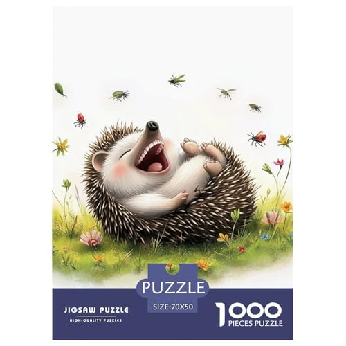 Hedgehog 1000 Teile Puzzles Clevere Klassisches Lernspiel Für Erwachsene Tolle Geschenkidee 70x50cm/1000pcs von ZXOAWQX