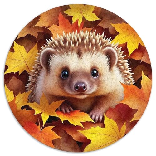 Hedgehog 1000 Teile Rundes Puzzle Kreatives Geschenk Unmögliches Spiel Für Erwachsene Und Kinder 1000pcs (67.5x67.5cm) von ZXOAWQX