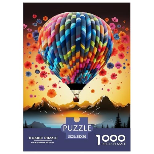 Heißluftballon 1000 Teile Puzzles Clevere Klassisches Lernspiel Für Die Ganze Familie Tolle Geschenkidee 38x26cm/1000pcs von ZXOAWQX