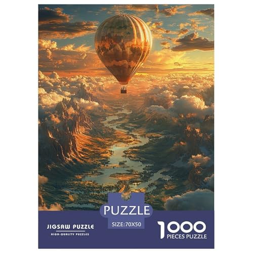 Heißluftballon 1000 Teile Puzzles Clevere Klassisches Lernspiel Für Die Ganze Familie Tolle Geschenkidee 70x50cm/1000pcs von ZXOAWQX