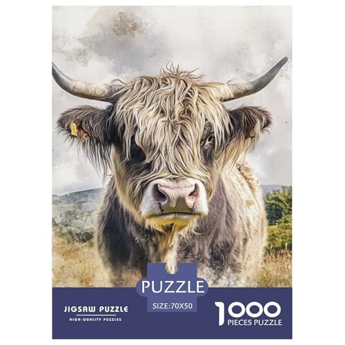 Highland Rinder 1000 Teile Puzzles Dekoration Klassisches Lernspiel Für Erwachsene Und Kinder Ab 12 Jahren Tolle Geschenkidee 70x50cm/1000pcs Highland Rinder 1000 Teile Puzzles Dekoration Klassisches Lernspiel Für Erwachsene Und Kinder Ab 12 Jahren Tolle Geschenkidee 70x50cm/1000pcs von ZXOAWQX