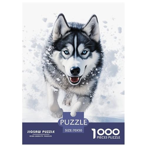 Huskies 1000 Teile Puzzles DekoRatteion Lernspiel Herausforderung Spielzeug Für Die Ganze Familie Tolle Geschenkidee 70x50cm/1000pcs Huskies 1000 Teile Puzzles DekoRatteion Lernspiel Herausforderung Spielzeug Für Die Ganze Familie Tolle Geschenkidee 70x50cm/1000pcs von ZXOAWQX
