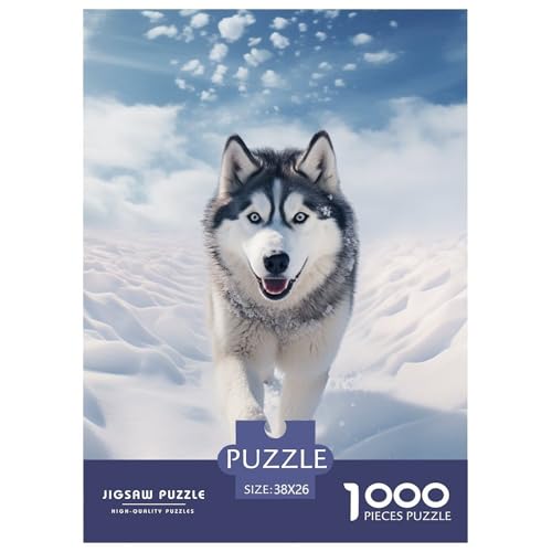Husky 1000 Teile Puzzles Puzzlespiele EIN Herausforderndes Für Erwachsene Tolle Geschenkidee 38x26cm/1000pcs von ZXOAWQX