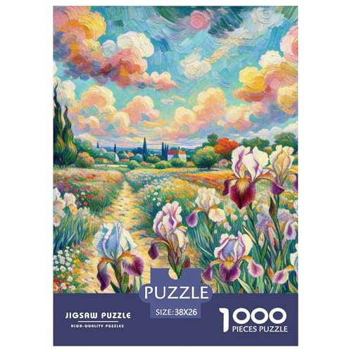 Iris 1000 Teile Puzzles Clevere EIN Herausforderndes Für Erwachsene Und Kinder Ab 12 Jahren Tolle Geschenkidee 38x26cm/1000pcs von ZXOAWQX