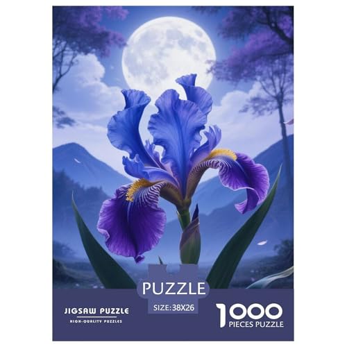 Iris 1000 Teile Puzzles Puzzlespiele Klassisches Lernspiel Für Erwachsene Tolle Geschenkidee 38x26cm/1000pcs von ZXOAWQX