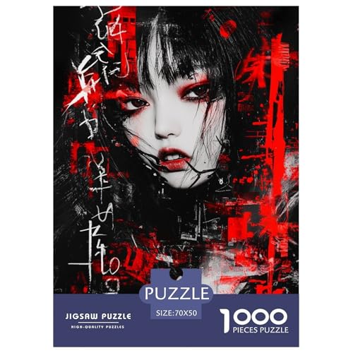 Japanische Graffiti 1000 Teile Puzzles Puzzlespiele Klassisches Lernspiel Für Erwachsene Und Kinder Ab 12 Jahren Tolle Geschenkidee 70x50cm/1000pcs von ZXOAWQX