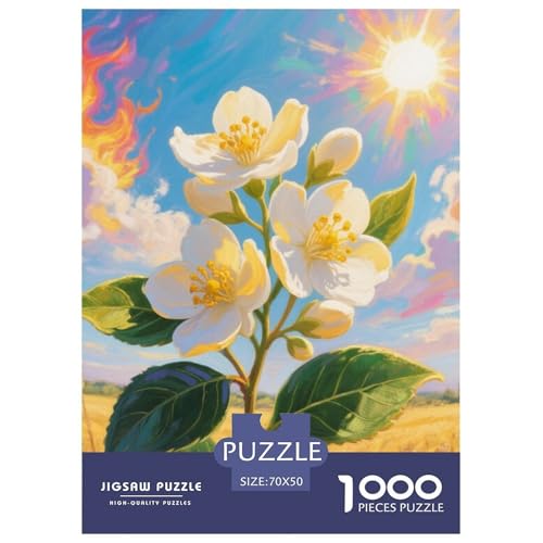 Jasmin 1000 Teile Puzzles Clevere EIN Herausforderndes Für Erwachsene Und Kinder Ab 12 Jahren Tolle Geschenkidee 70x50cm/1000pcs von ZXOAWQX