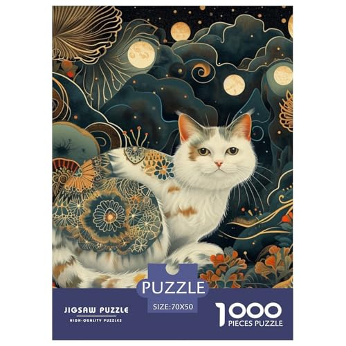Kätzchen (9) 1000 Teile Puzzles Puzzlespiele EIN Herausforderndes Für Erwachsene Und Kinder Ab 12 Jahren Tolle Geschenkidee 70x50cm/1000pcs von ZXOAWQX