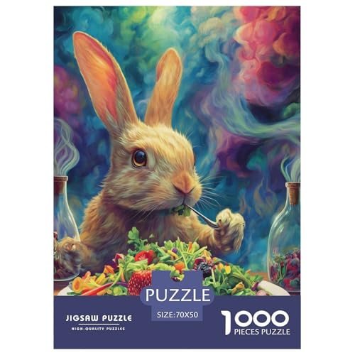 Kaninchen 1000 Teile Puzzles Classic Lernspiel Herausforderung Spielzeug Für Erwachsene Tolle Geschenkidee 70x50cm/1000pcs Kaninchen 1000 Teile Puzzles Classic Lernspiel Herausforderung Spielzeug Für Erwachsene Tolle Geschenkidee 70x50cm/1000pcs von ZXOAWQX