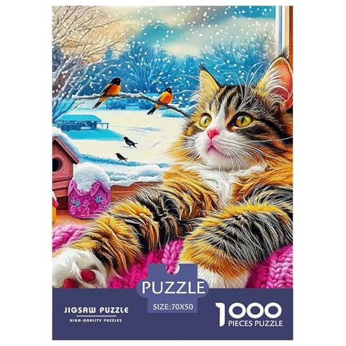 Katze 1000 Teile Puzzles niedlich Haustier Classic Unmögliche Herausforderung Für Die Ganze Familie Tolle Geschenkidee 70x50cm/1000pcs Katze 1000 Teile Puzzles niedlich Haustier Classic Unmögliche Herausforderung Für Die Ganze Familie Tolle Geschenkidee 70x50cm/1000pcs von ZXOAWQX