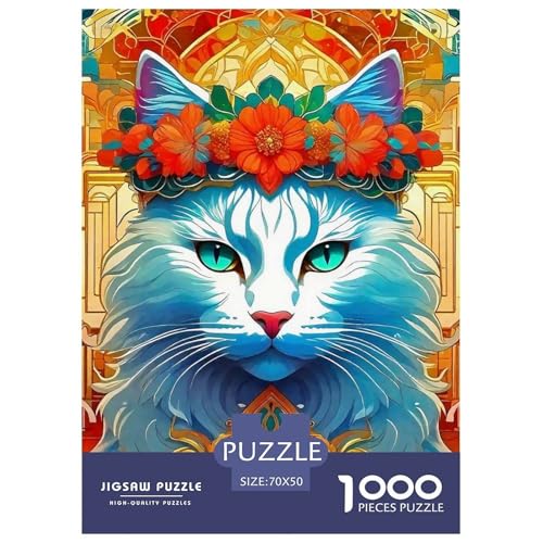 Katze 1000 Teile Puzzles niedlich Haustier Clevere Klassisches Lernspiel Für Erwachsene Tolle Geschenkidee 70x50cm/1000pcs Katze 1000 Teile Puzzles niedlich Haustier Clevere Klassisches Lernspiel Für Erwachsene Tolle Geschenkidee 70x50cm/1000pcs von ZXOAWQX