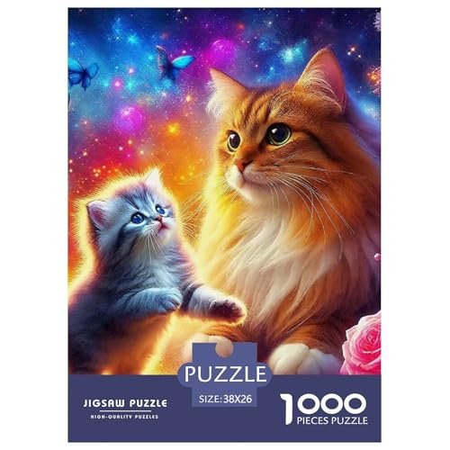 Katze 1000 Teile Puzzles niedlich Haustier Clevere Klassisches Lernspiel Für Erwachsene Und Kinder Ab 12 Jahren Tolle Geschenkidee 38x26cm/1000pcs Katze 1000 Teile Puzzles niedlich Haustier Clevere Klassisches Lernspiel Für Erwachsene Und Kinder Ab 12 Jahren Tolle Geschenkidee 38x26cm/1000pcs von ZXOAWQX