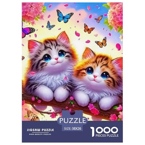 Katze 1000 Teile Puzzles niedlich Haustier Clevere Lernspiel Herausforderung Spielzeug Für Erwachsene Und Kinder Ab 12 Jahren Tolle Geschenkidee 38x26cm/1000pcs Katze 1000 Teile Puzzles niedlich Haustier Clevere Lernspiel Herausforderung Spielzeug Für Erwachsene Und Kinder Ab 12 Jahren Tolle Geschenkidee 38x26cm/1000pcs von ZXOAWQX