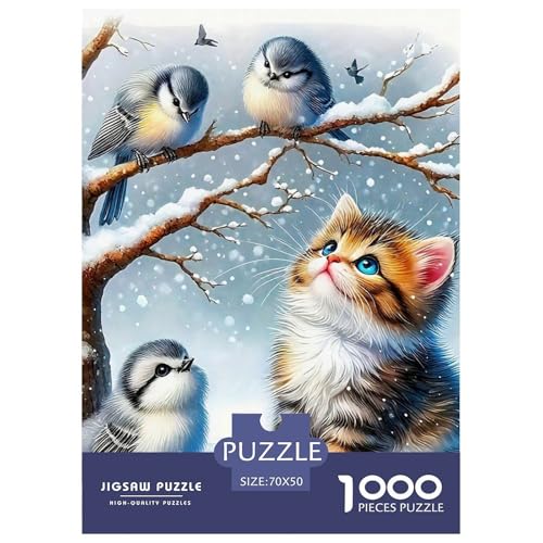 Katze 1000 Teile Puzzles niedlich Haustier Dekoration Unmögliche Herausforderung Für Erwachsene Tolle Geschenkidee 70x50cm/1000pcs Katze 1000 Teile Puzzles niedlich Haustier Dekoration Unmögliche Herausforderung Für Erwachsene Tolle Geschenkidee 70x50cm/1000pcs von ZXOAWQX