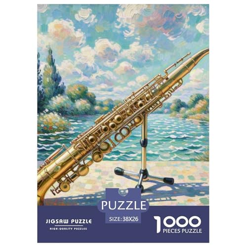 Klarinette 1000 Teile Puzzles Dekoration Kreative Unterhaltung Für Erwachsene Und Kinder Ab 12 Jahren Tolle Geschenkidee 38x26cm/1000pcs von ZXOAWQX