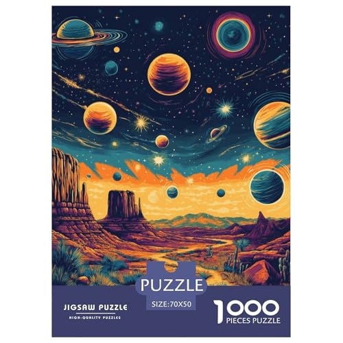 Kosmischer Sternenhimmel 1000 Teile Puzzles Clevere Klassisches Lernspiel Für Erwachsene Tolle Geschenkidee 70x50cm/1000pcs von ZXOAWQX