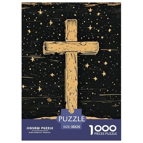 Kreuz 1000 Teile Puzzles Classic Lernspiel Herausforderung Spielzeug Für Erwachsene Tolle Geschenkidee 38x26cm/1000pcs von ZXOAWQX