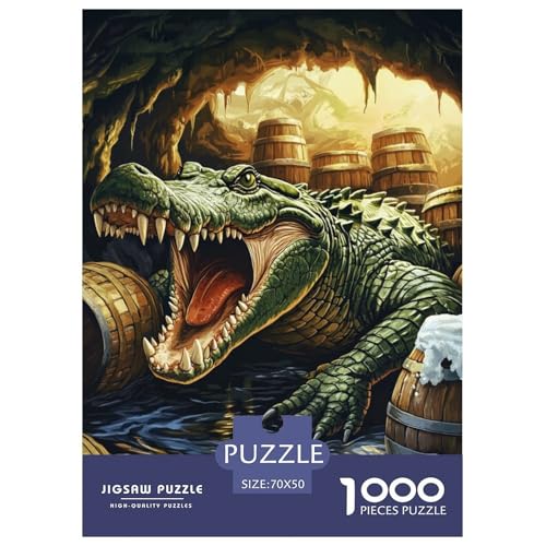 Krokodil 1000 Teile Puzzles Dekoration Klassisches Lernspiel Für Erwachsene Und Kinder Ab 12 Jahren Tolle Geschenkidee 70x50cm/1000pcs Krokodil 1000 Teile Puzzles Dekoration Klassisches Lernspiel Für Erwachsene Und Kinder Ab 12 Jahren Tolle Geschenkidee 70x50cm/1000pcs von ZXOAWQX